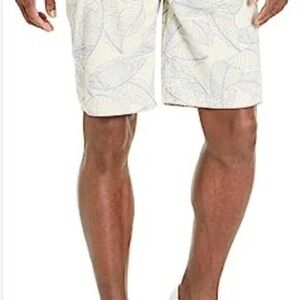 NWT Men's Cream flowers Shorts Boca Classics Size 36